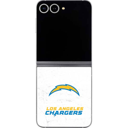 NFL Los Angeles Chargers Distressed Galaxy Z Flip6 Skin